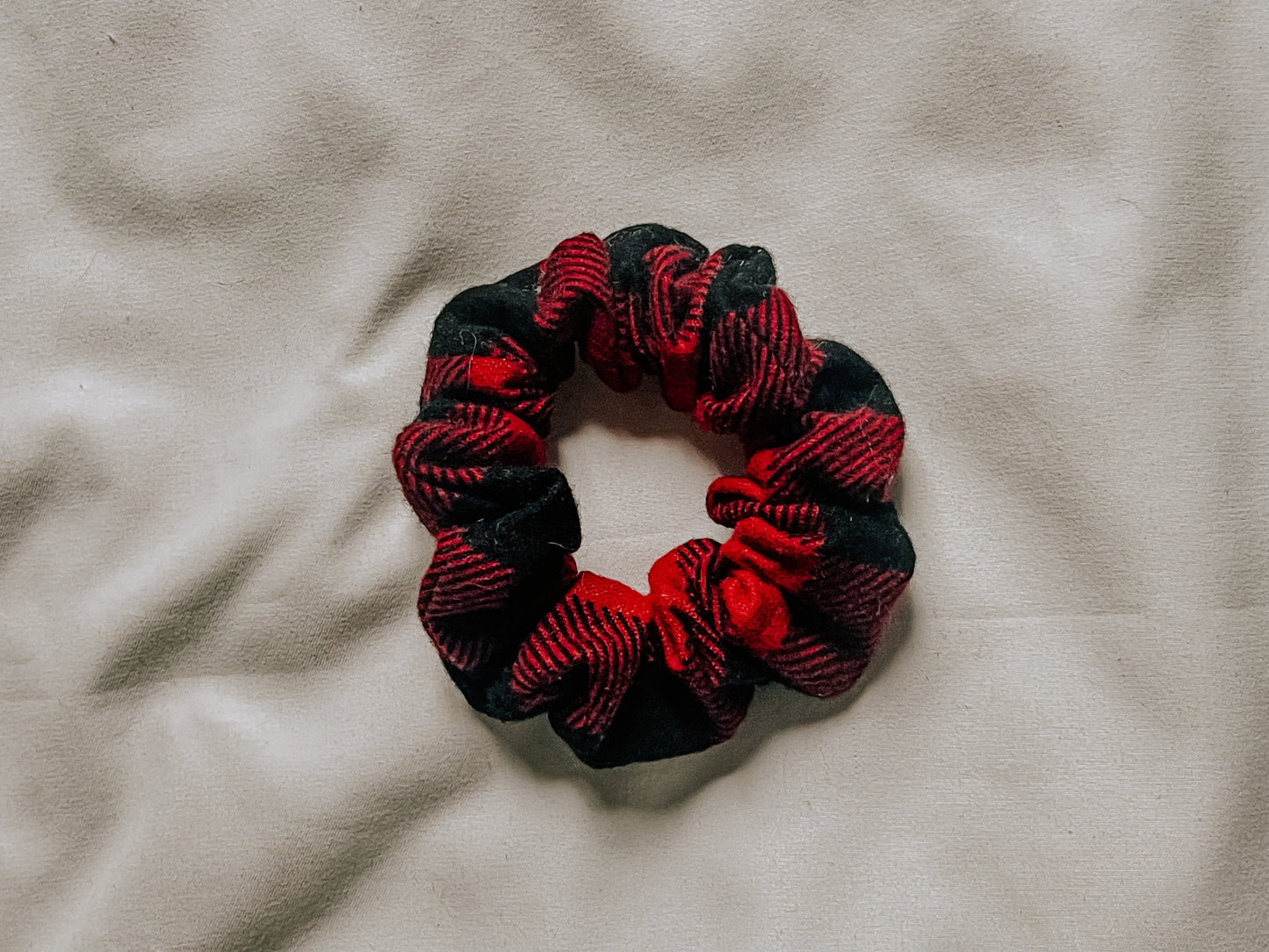 Cotton Scrunchie | Red Check