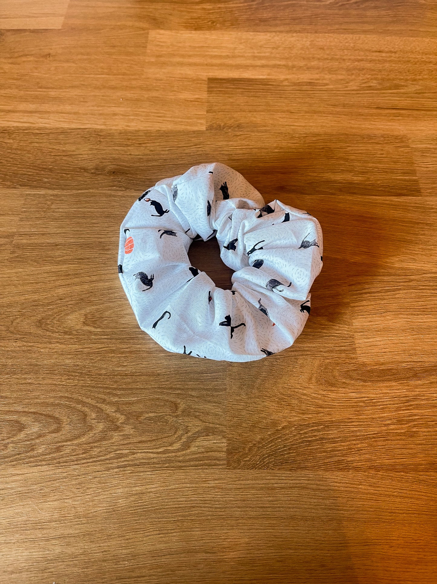 Halloween Scrunchie | Cats with Pumpkins