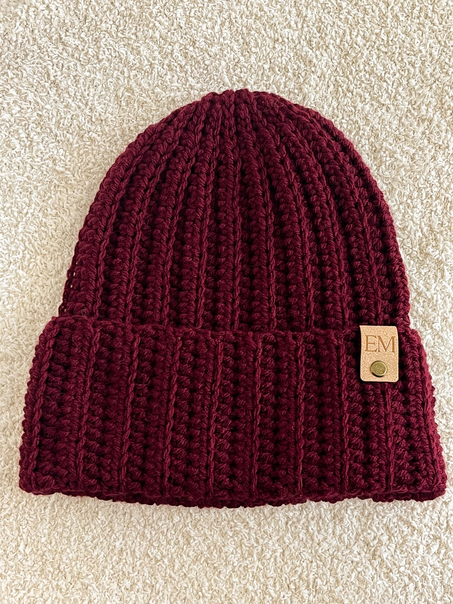 Megan Beanie | Burgundy