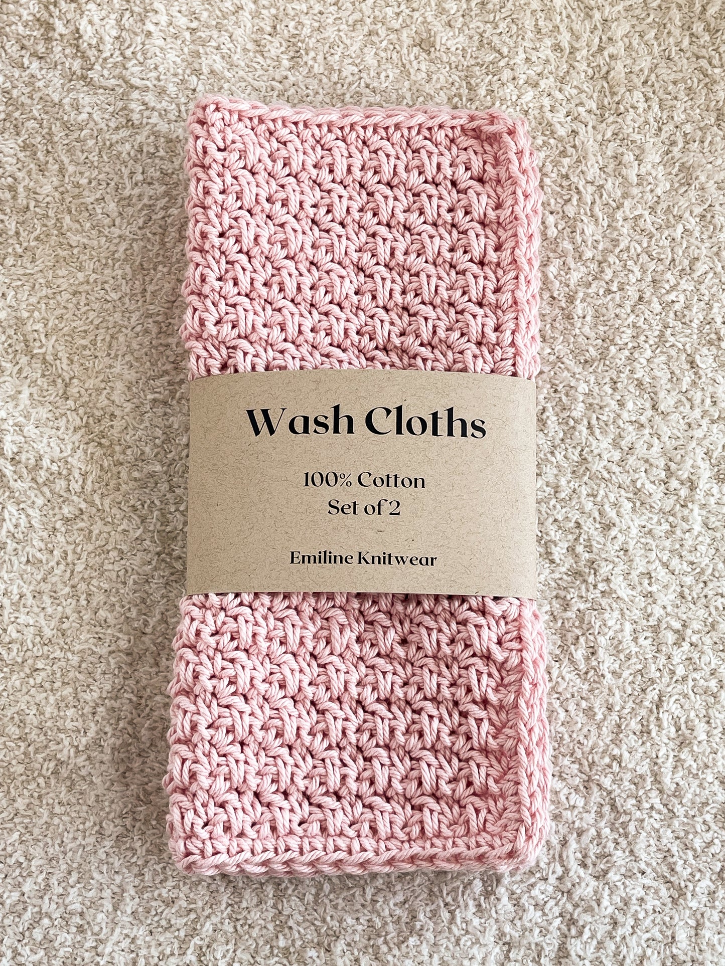 Basic Wash Cloth | Pink