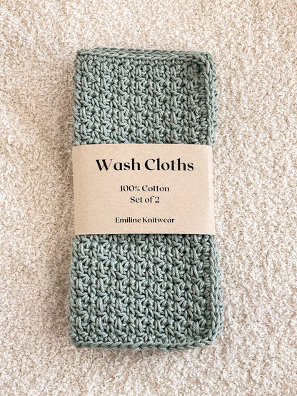 Basic Wash Cloth | Sea Foam