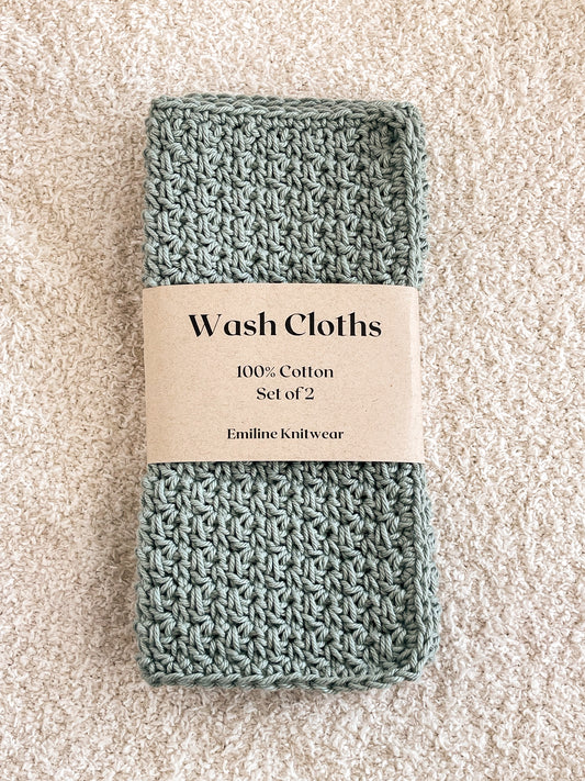 Basic Wash Cloth | Sea Foam