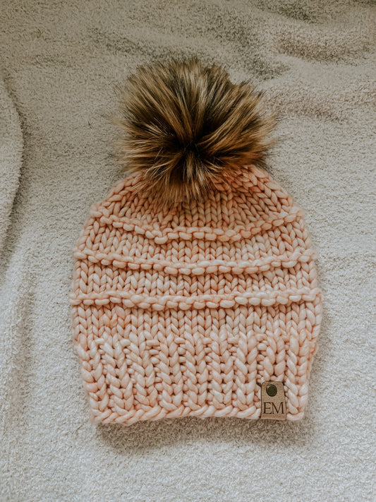 Luxury Knit Beanie | Pink