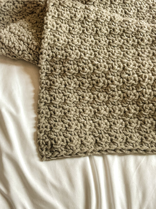 Crib Throw Baby Blanket | Matcha Green