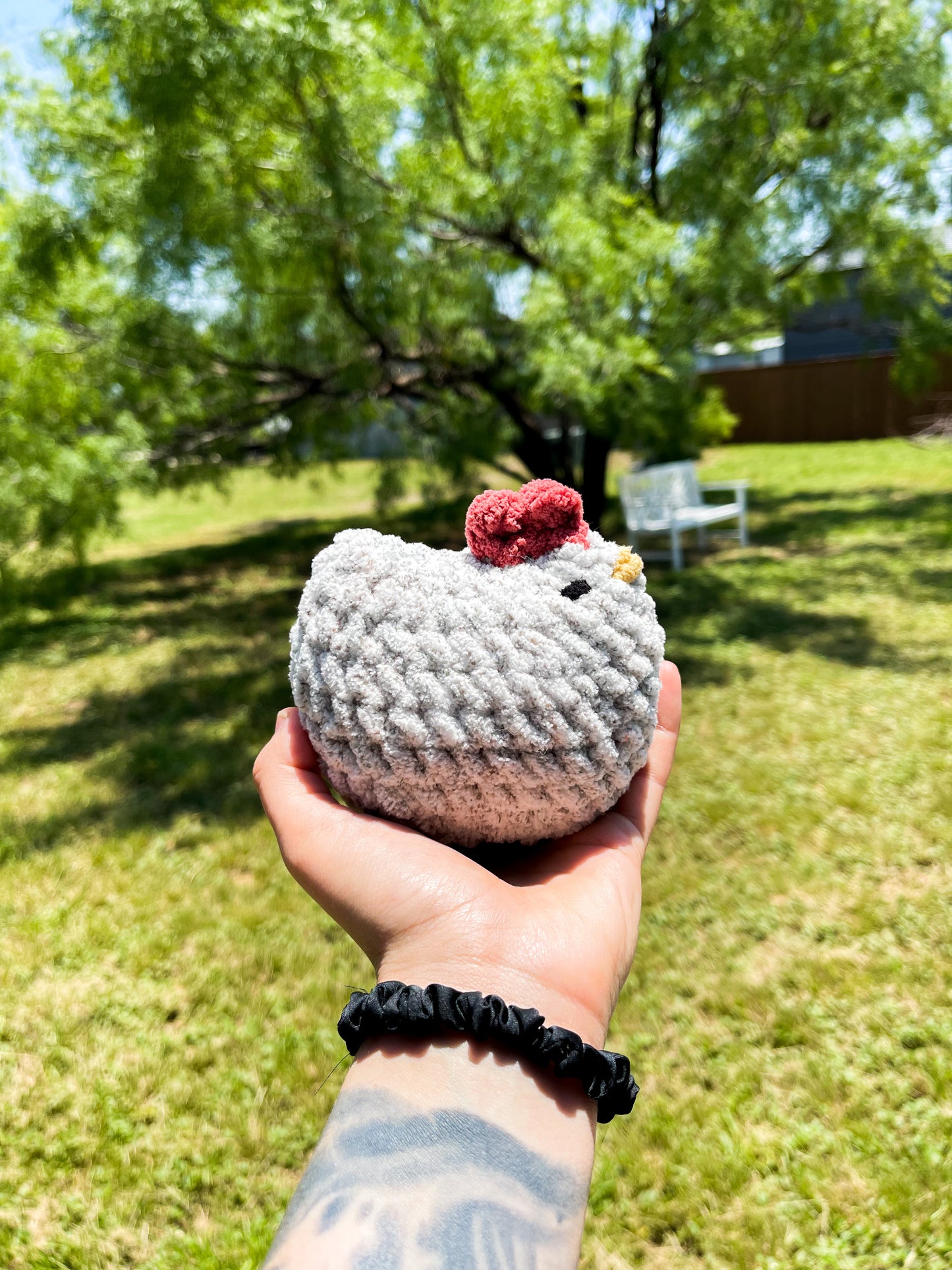 Plush Chicken | Grey