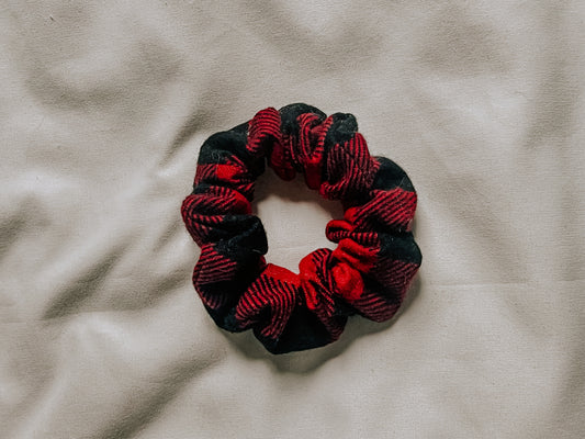 Cotton Scrunchie | Red Check