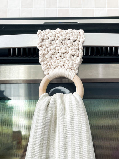 Lemon Peel Towel Holder | Clay
