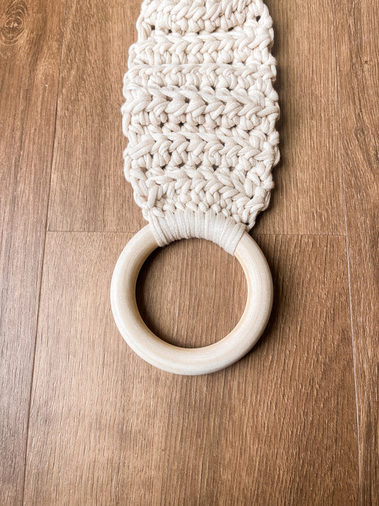 Ribbed Towel Holder | Cream
