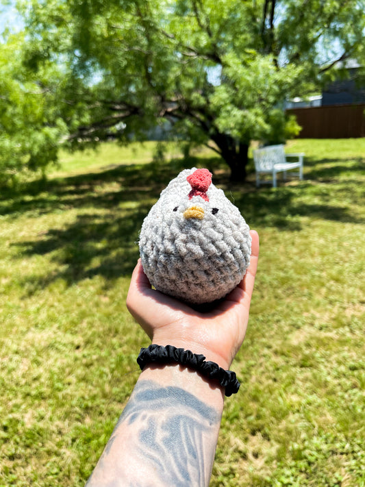 Plush Chicken | Grey