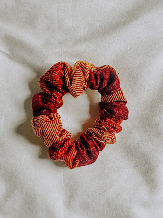 Cotton Scrunchie | Red and Yellow Check
