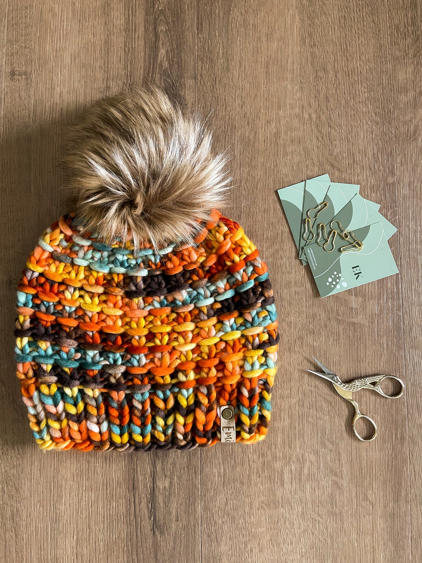 Luxury Knit Beanie | Orange