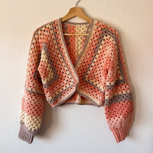 Hexagon Cardigan | Pink and Purple Custom