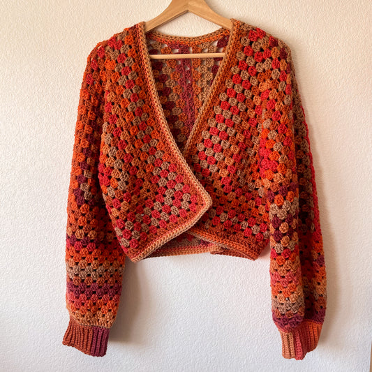 Hexagon Cardigan | Orange Custom