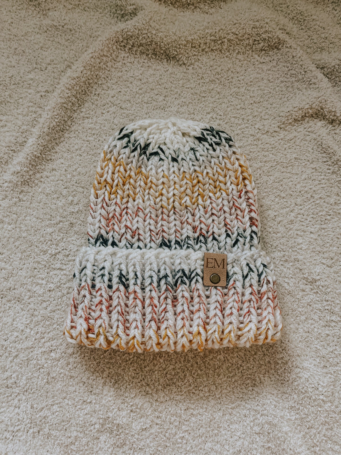 Olive Beanie | Sunrise Serenade