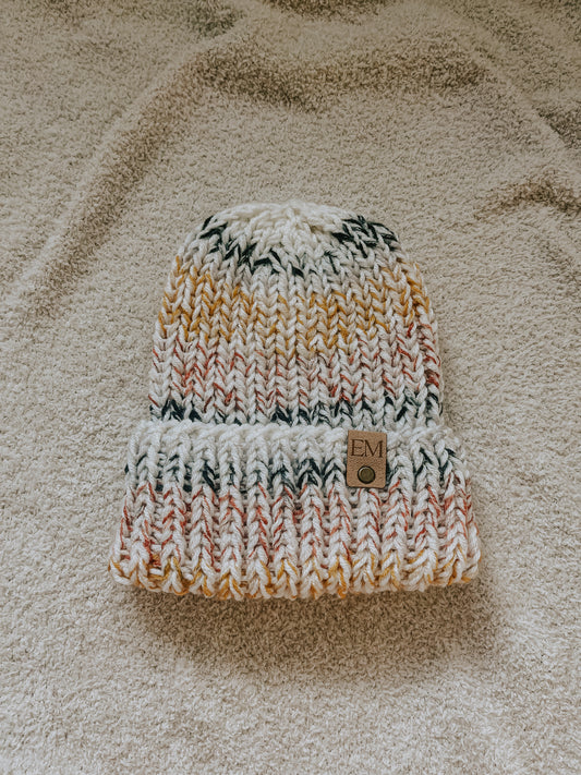 Olive Beanie | Sunrise Serenade